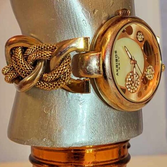 Akribos XXIV AK895RG-BX  Diamond dial  Twisted Chain Watch for Women - Picture 4 of 16